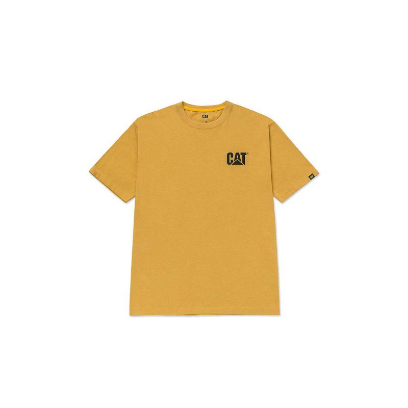 Tops & Outerwear Men Mustard Yellow Heather Men's Trademark Tee Cat