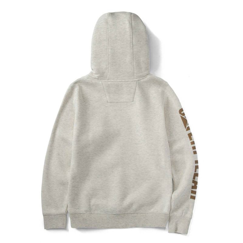 Tops & Outerwear Women Women's Trademark Banner Pull Over Hoodie Cat Cream Heather - Image 2