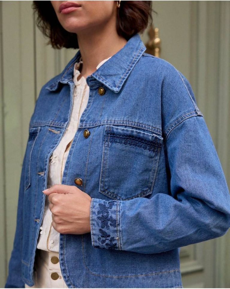 Tops Polín Et Moi Women Denim Carolain Denim Jacket - Image 2