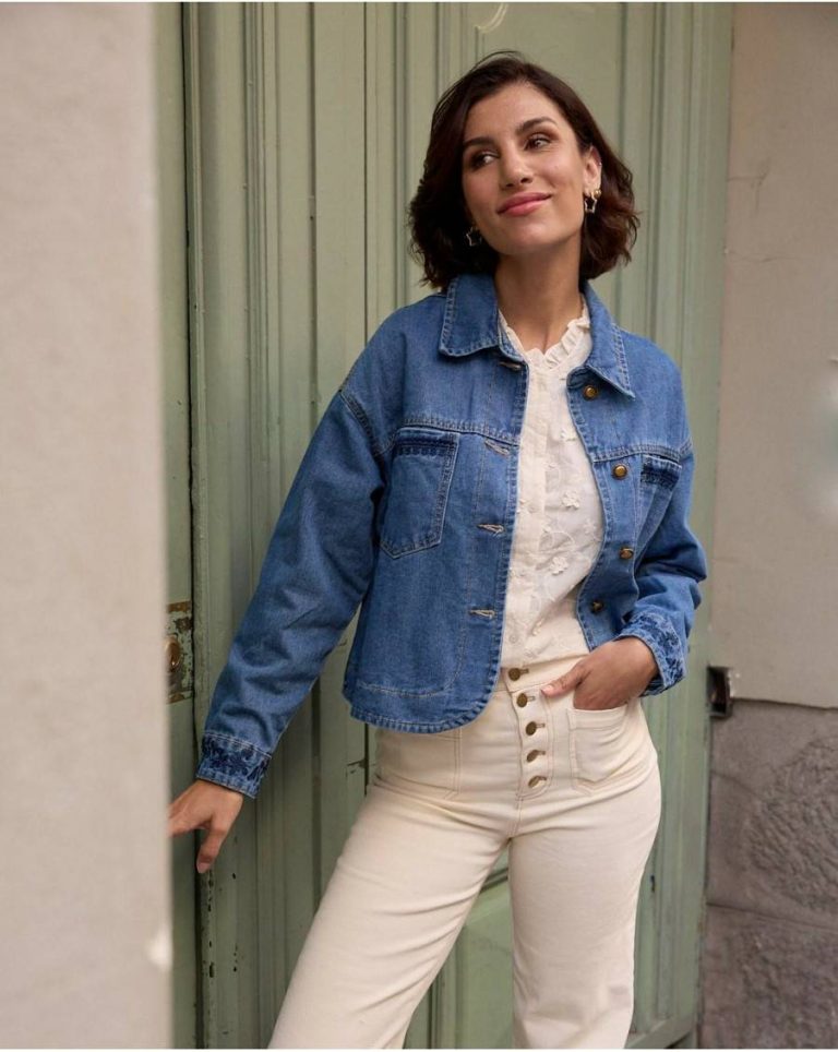 Tops Polín Et Moi Women Denim Carolain Denim Jacket - Image 5