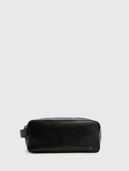 Travel Case Black Leather Bags Men John Varvatos