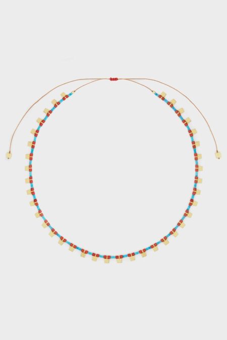 Turquoise Blue/Multicolour Summer Bonds Necklace Purificacion Garci Necklaces Women