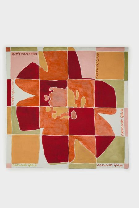Verde Caqui/Beige/Burdeos Women Scarves Gambito 90 Silk Scarf Purificacion Garci