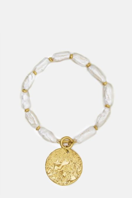 Vermeer Bracelet Purificacion Garci Gold/White Pearl Women