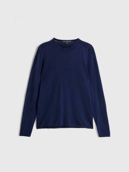 Walter Crew Neck Sweater Black John Varvatos Sweaters Men
