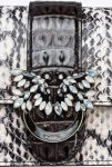 White/Black-Light Gold Crossbody Bags Pinko Galleria Mini Love Bag One In Reptile And Crocodile-Print Leather - Image 5