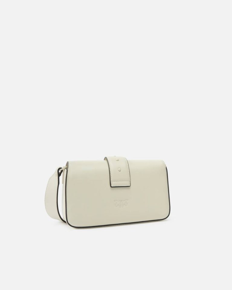 White + White-Block Colour Small Colorful Mini Love Bag Soft Shoulder Bag Shoulder Bags Pinko - Image 2