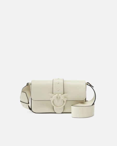 White + White-Block Colour Small Colorful Mini Love Bag Soft Shoulder Bag Shoulder Bags Pinko