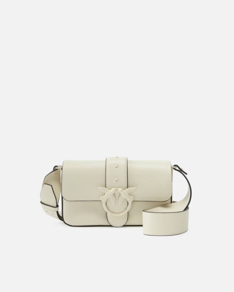 White + White-Block Colour Small Colorful Mini Love Bag Soft Shoulder Bag Shoulder Bags Pinko