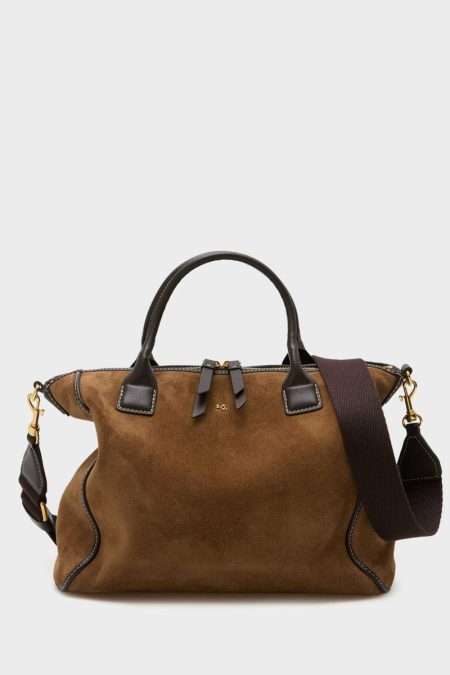 Women Algo Prestado Handbag Dark Brown Handbags Purificacion Garci