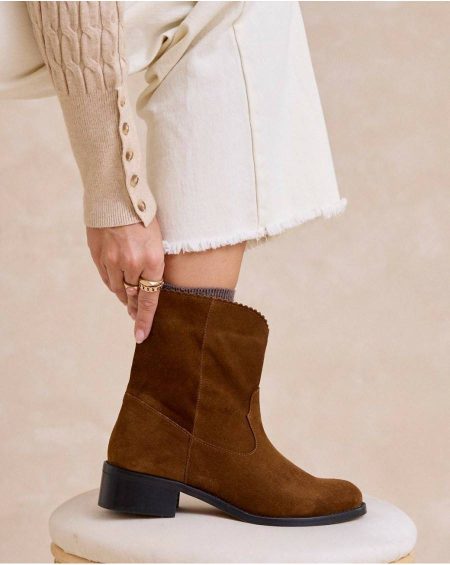 Women Ankle Boots Ondas Serrala Leather Footwear Polín Et Moi