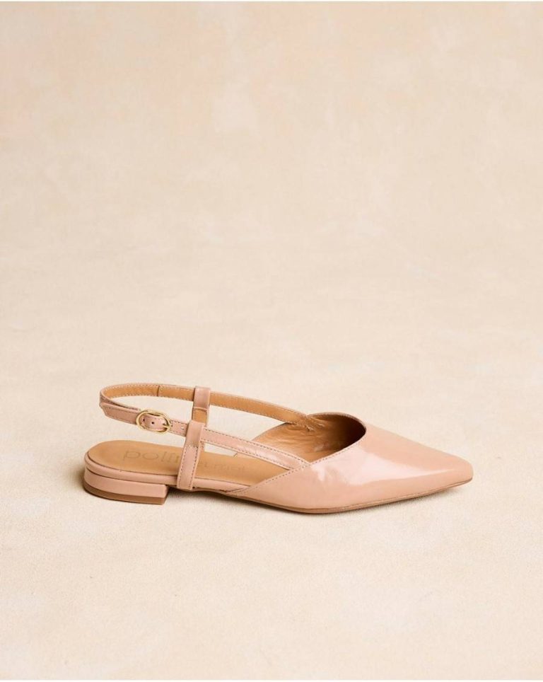 Women Ballet Flats Slingback Lonna Flats Polín Et Moi Beige - Image 3