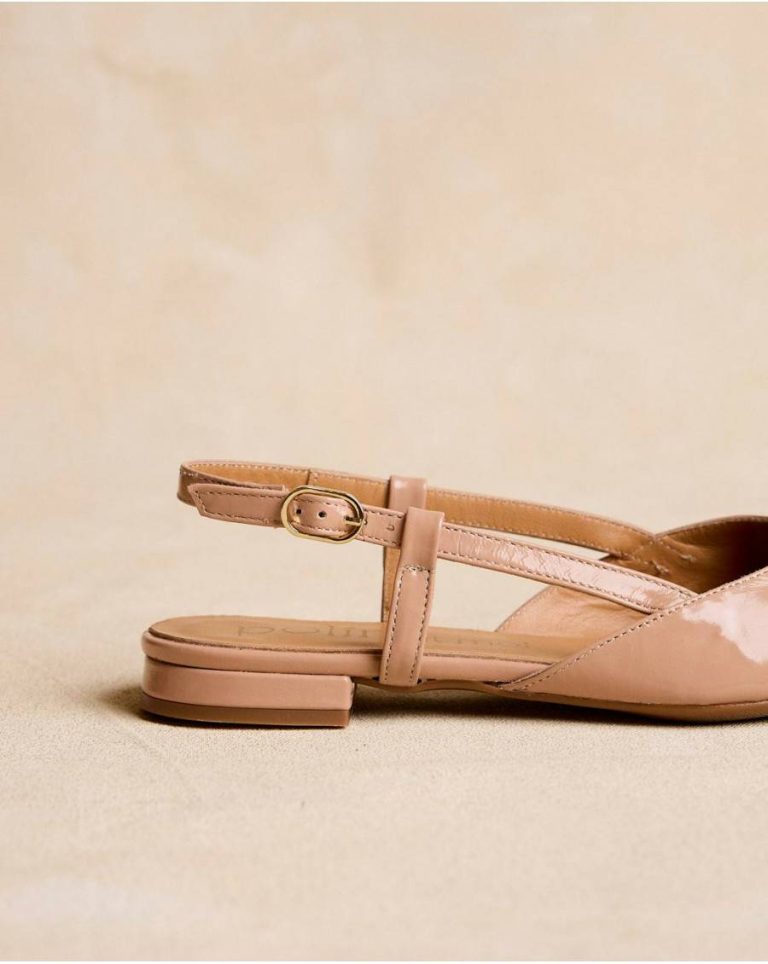 Women Ballet Flats Slingback Lonna Flats Polín Et Moi Beige - Image 4