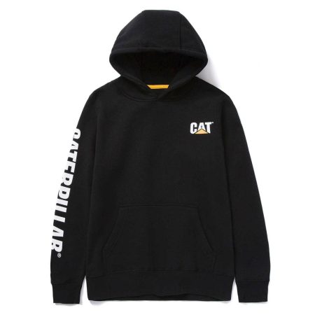 Women Black Women's Trademark Banner Pull Over Hoodie Tops & Outerwear Cat
