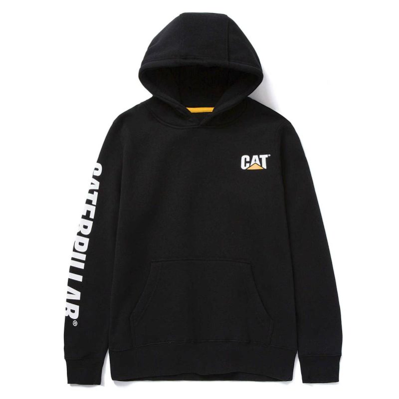 Women Black Women's Trademark Banner Pull Over Hoodie Tops & Outerwear Cat