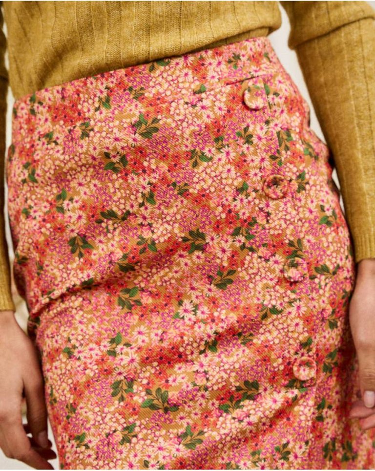 Women Bottoms Peach Midi Skirt Adia Polín Et Moi - Image 2