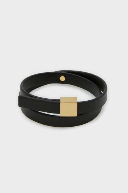 Women Bracelets Cubo Bracelet Black Purificacion Garci