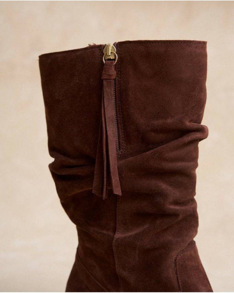 Women Brown Polín Et Moi Footwear Cardina High Boot - Image 4
