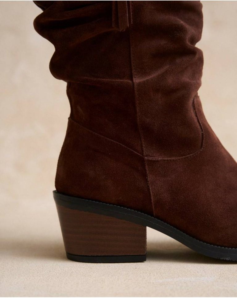 Women Brown Polín Et Moi Footwear Cardina High Boot - Image 5