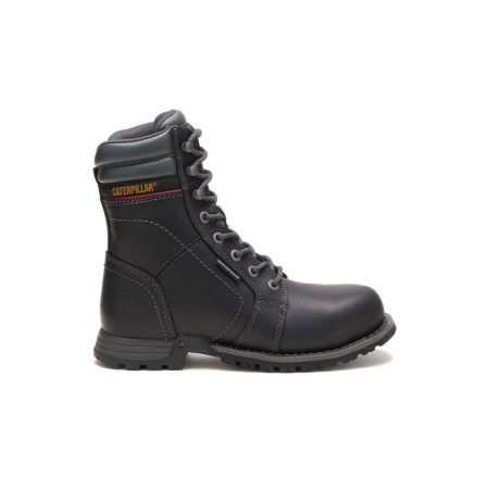 Women Cat Women's Echo Waterproof Steel Toe Work Boot Black Boots