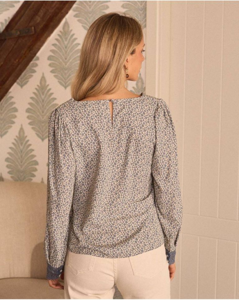 Women Cream Blouses And Shirts Belisa Flowers Blouse Polín Et Moi - Image 5