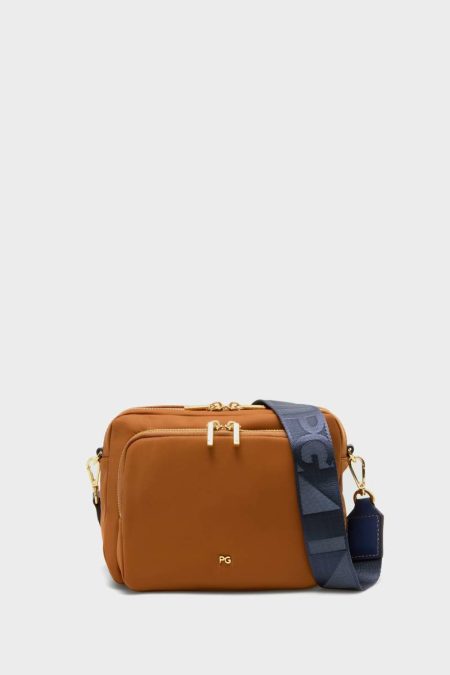 Women Crossbody Bags Nylon Crossbody Bag Brown Purificacion Garci