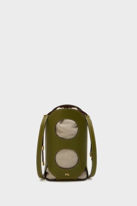 Women Crossbody Bags Ocho Bucket Bag Light Khaki Green Purificacion Garci