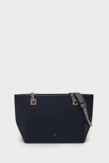 Women Crossbody Bags Purificacion Garci Atlantic Blue Origami Crossbody Bag