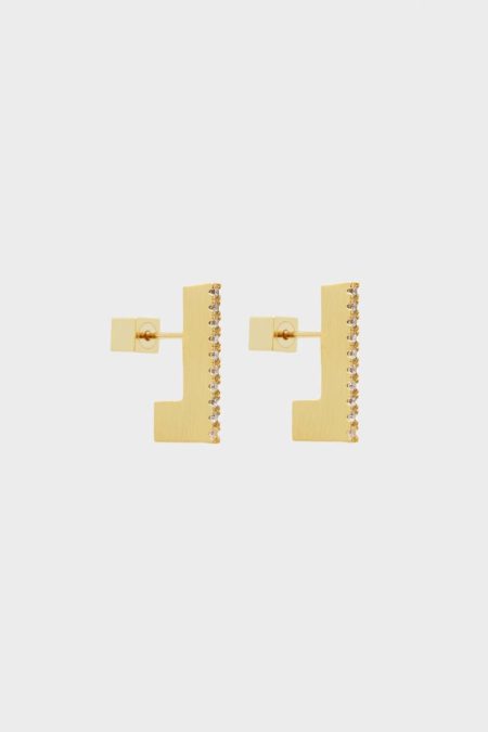 Women Crystal Radiant Earrings Purificacion Garci Gold/Crystal