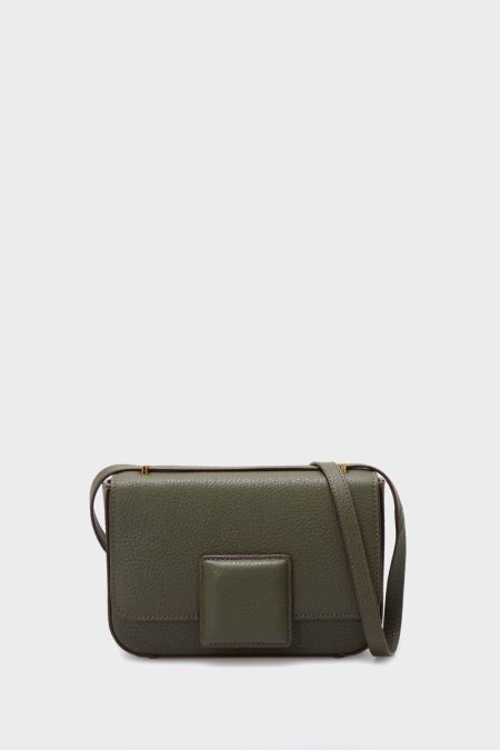 Women Domino Crossbody Bag Purificacion Garci Khaki Crossbody Bags