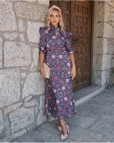 Women Dresses Lupita Long Dress Polín Et Moi Purple