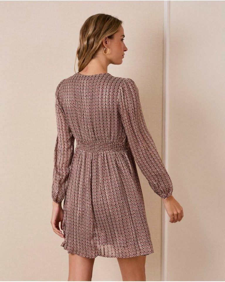 Women Dresses Morgan Short Dress Brown Polín Et Moi - Image 5