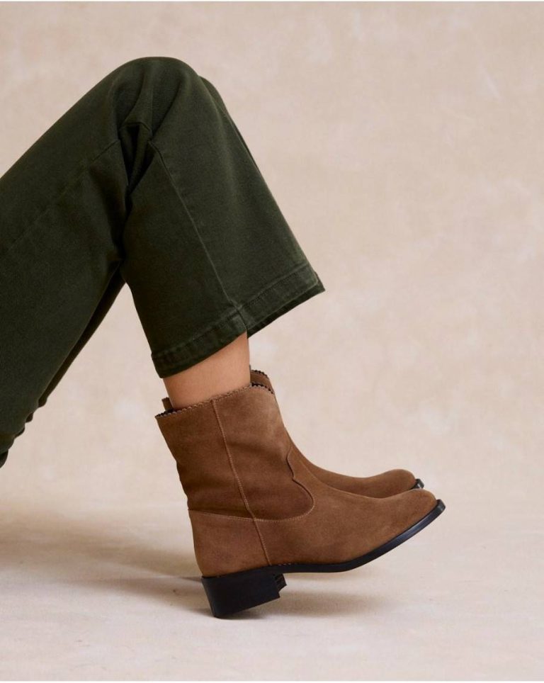 Women Footwear Polín Et Moi Brown Ondas Serrala Ankle Boots