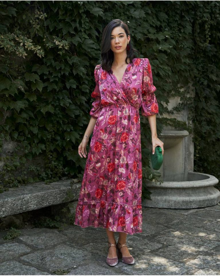 Women Gerena Flowers Dress Red Polín Et Moi Dresses - Image 4