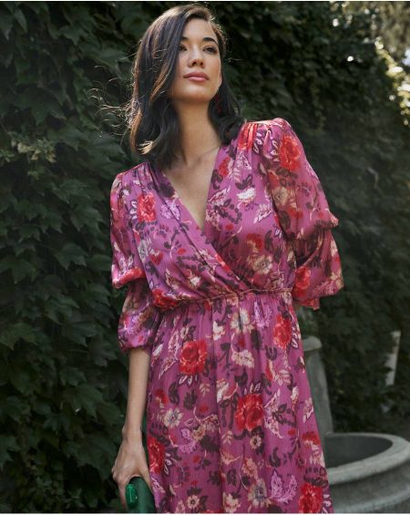 Women Gerena Flowers Dress Red Polín Et Moi Dresses