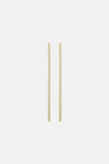 Women Gold/Crystal Radiant Earrings Earrings Purificacion Garci