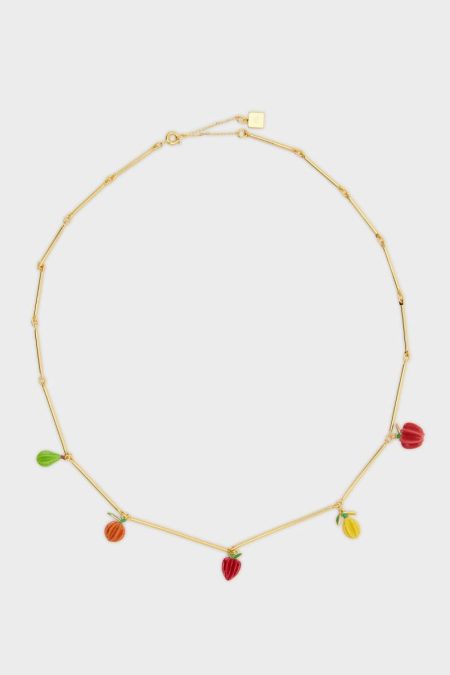 Women Gold/Multicolor Purificacion Garci Orifrutti Necklace Necklaces