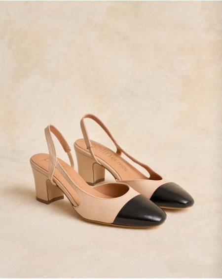 Women Heels Polín Et Moi Mocha Ballet Flats Slingback Elbia