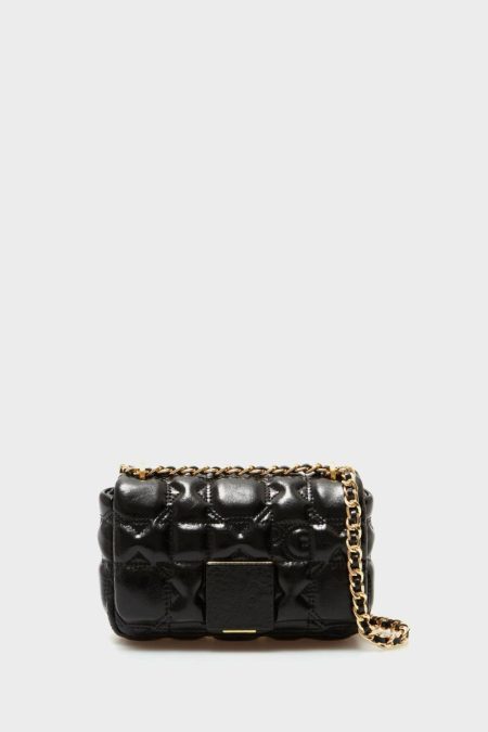 Women Homenaje Acolchado Cross Body Bag Black Purificacion Garci Shoulder Bags