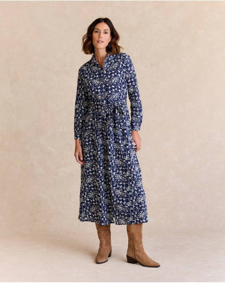 Women Isa Embroidered Dress Denim Dresses And Jumpsuits Polín Et Moi - Image 2