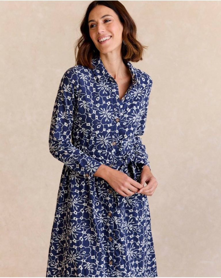 Women Isa Embroidered Dress Denim Dresses And Jumpsuits Polín Et Moi - Image 3