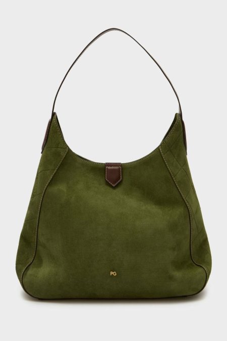 Women Khaki Algo Prestado Shoulder Bag Purificacion Garci Shoulder Bags