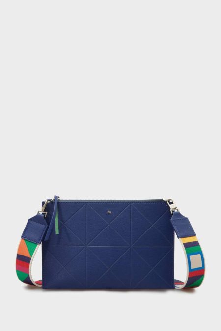 Women Klein Blue Purificacion Garci Tandem Cross Body Bag Crossbody Bags