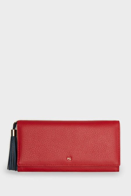 Women Large Wallets Purificacion Garci Samburu American Wallet Red