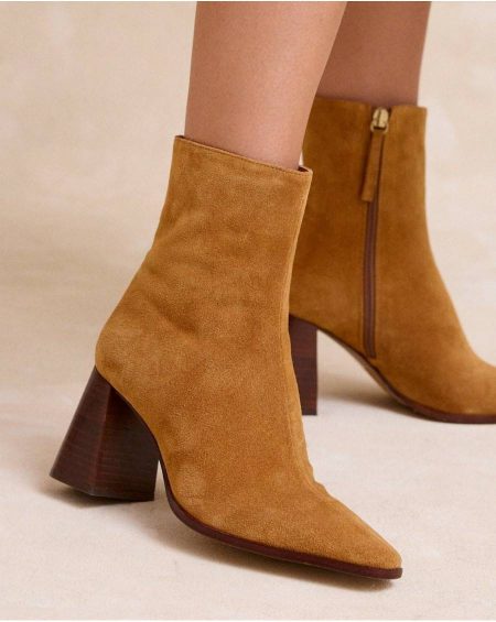 Women Leather Polín Et Moi Marisena Heel Ankle Boots Footwear