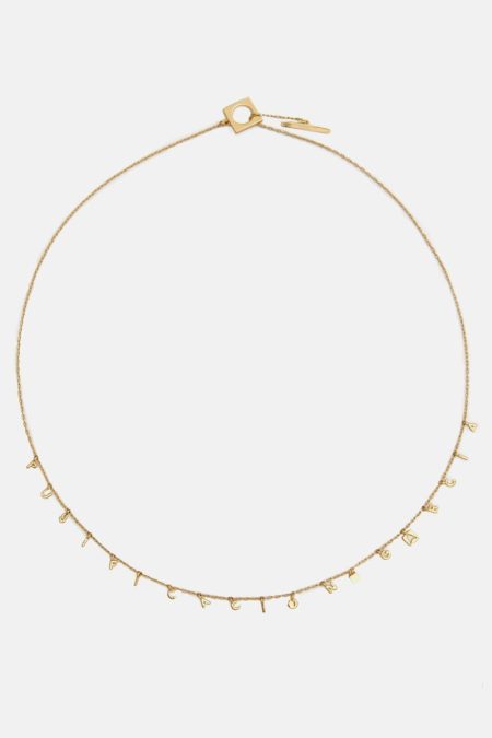 Women Pg Typo Necklace Purificacion Garci Gold Necklaces