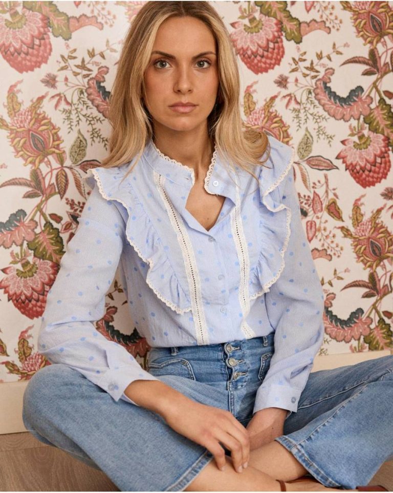 Women Polín Et Moi Blouses And Shirts Celestial Yaritza Embroidery Blouse