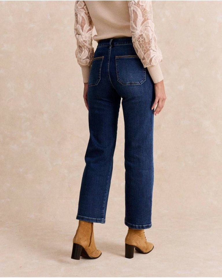 Women Polín Et Moi Kelila Embroidered Pants Bottoms Denim - Image 4