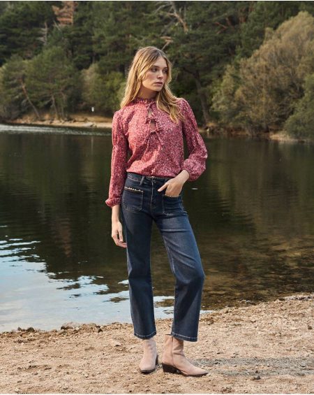 Women Polín Et Moi Kelila Embroidered Pants Bottoms Denim