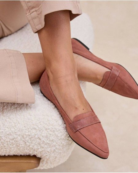 Women Polín Et Moi Rose Moccasin Punta Yurena Footwear